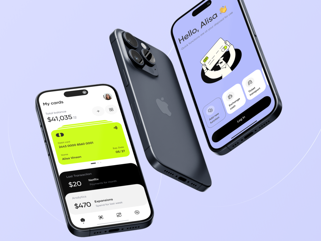 financial mobile app - UI
