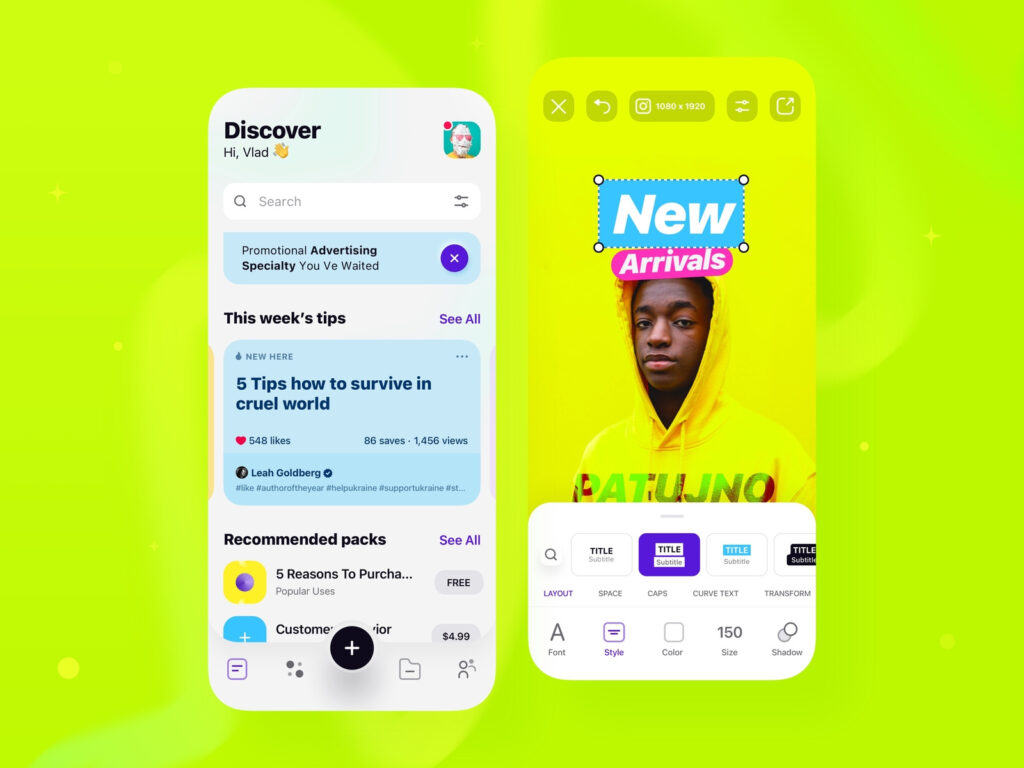 DIY - social media creator Mobile app